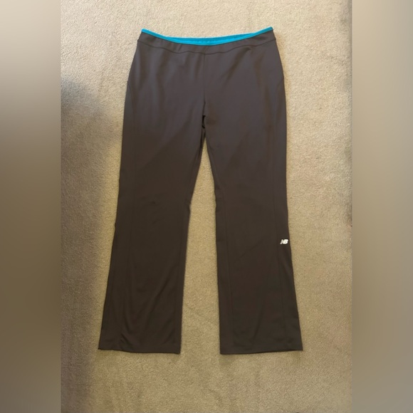 New Balance Slate Grey Athletic Boot Cut Pants - Picture 1 of 3